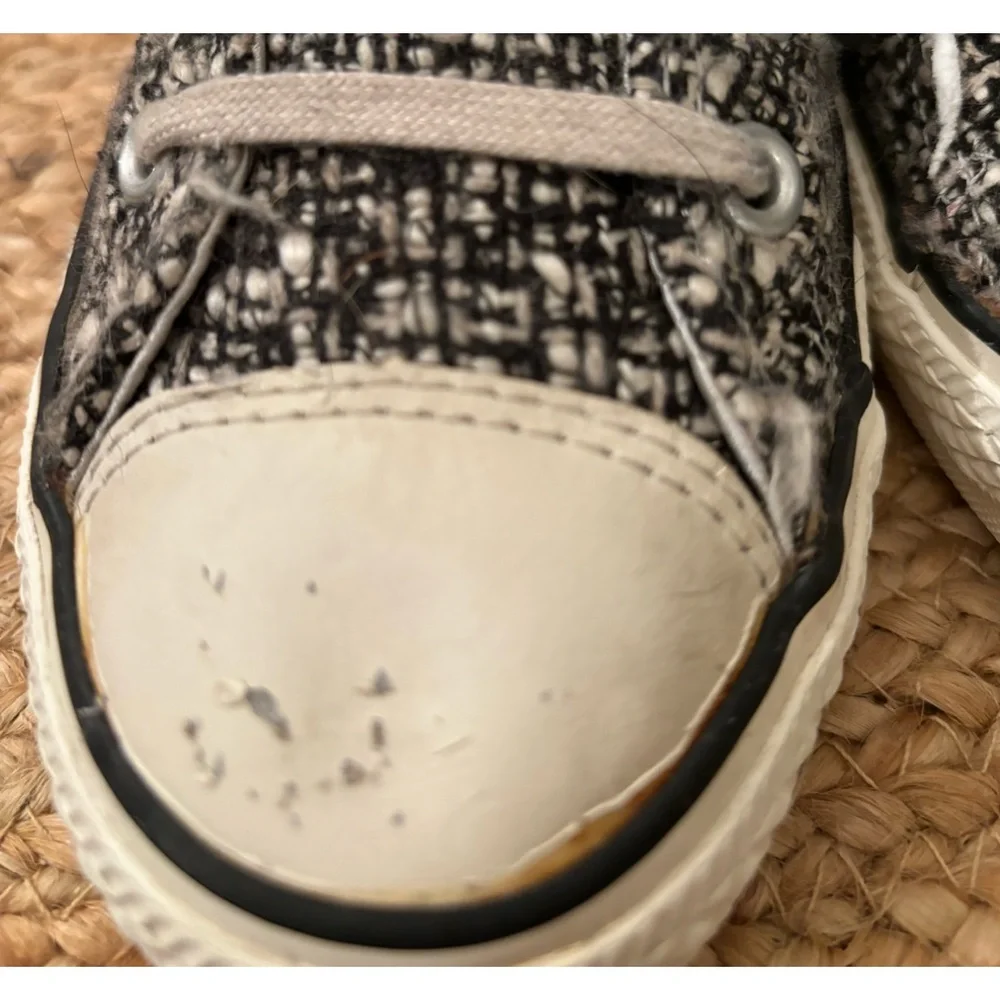 Converse‎ Knit Twill Low Top Lace Up Gray Sneakers Mens 7 Womens 9 - Picture 3 of 8